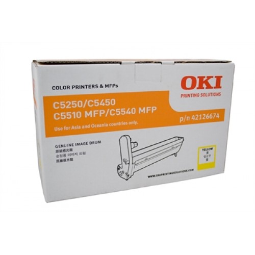 Original Genuine OKI C5250 YELLOW DRUM   42126674